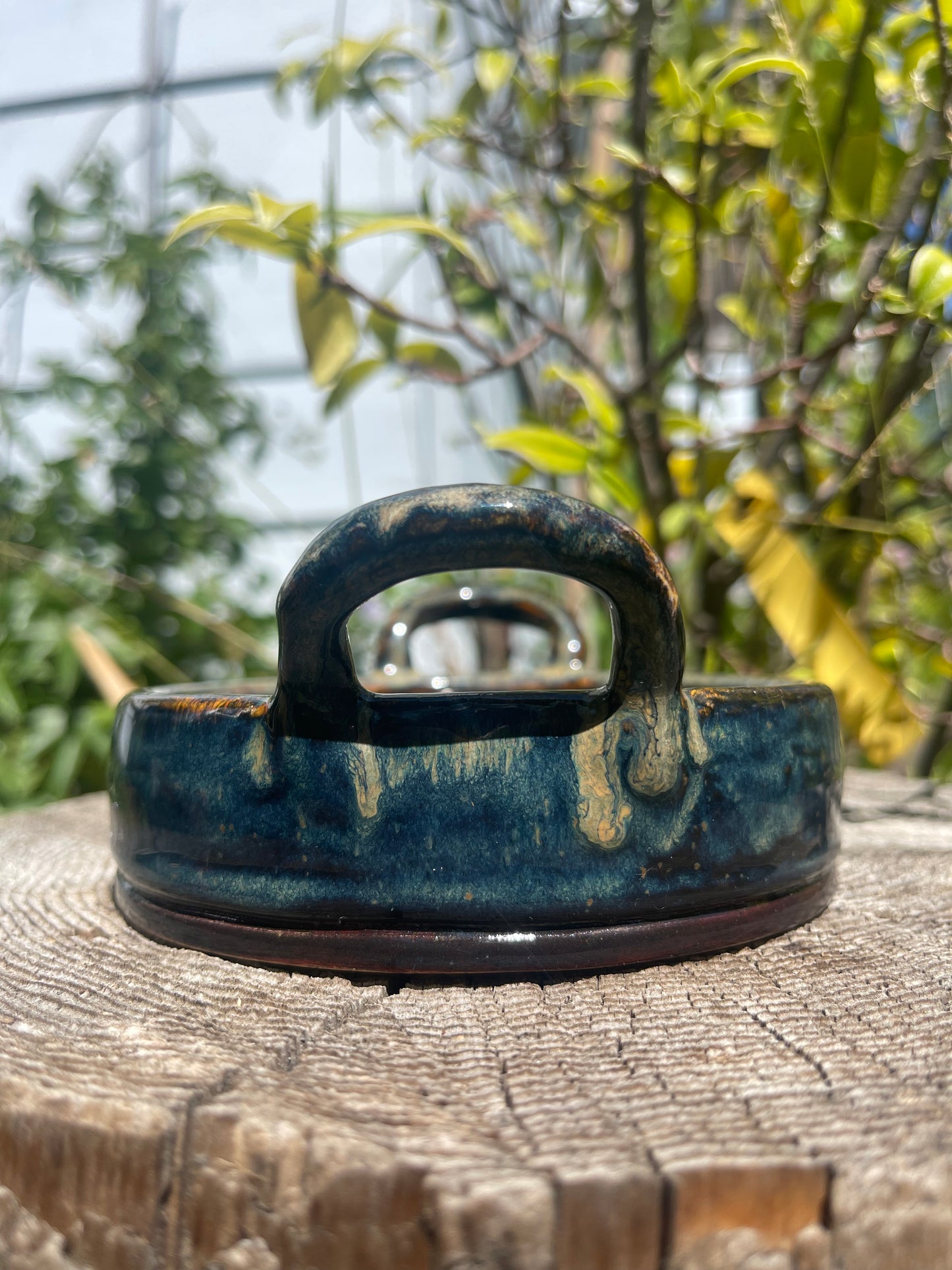 RIVER ROCK SIDE DISH WITH HANDLES