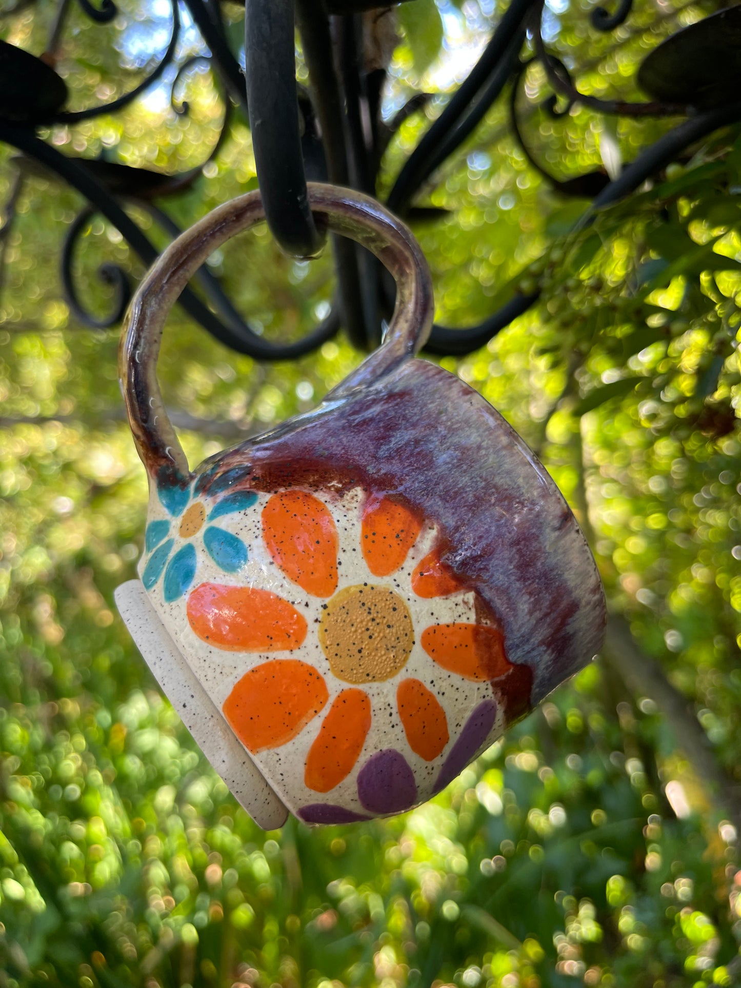 10.8 OZ FLOWERY DRIP MUG