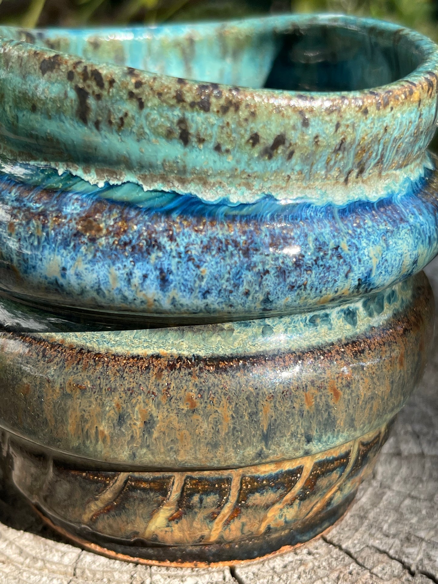 FUNKY SLUMPY BLUES SMALL PLANTER